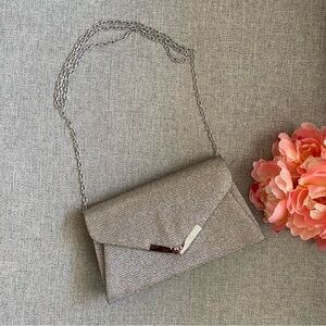 Sparkling Silver Women’s Chain Clutch Shoulder Bag✨